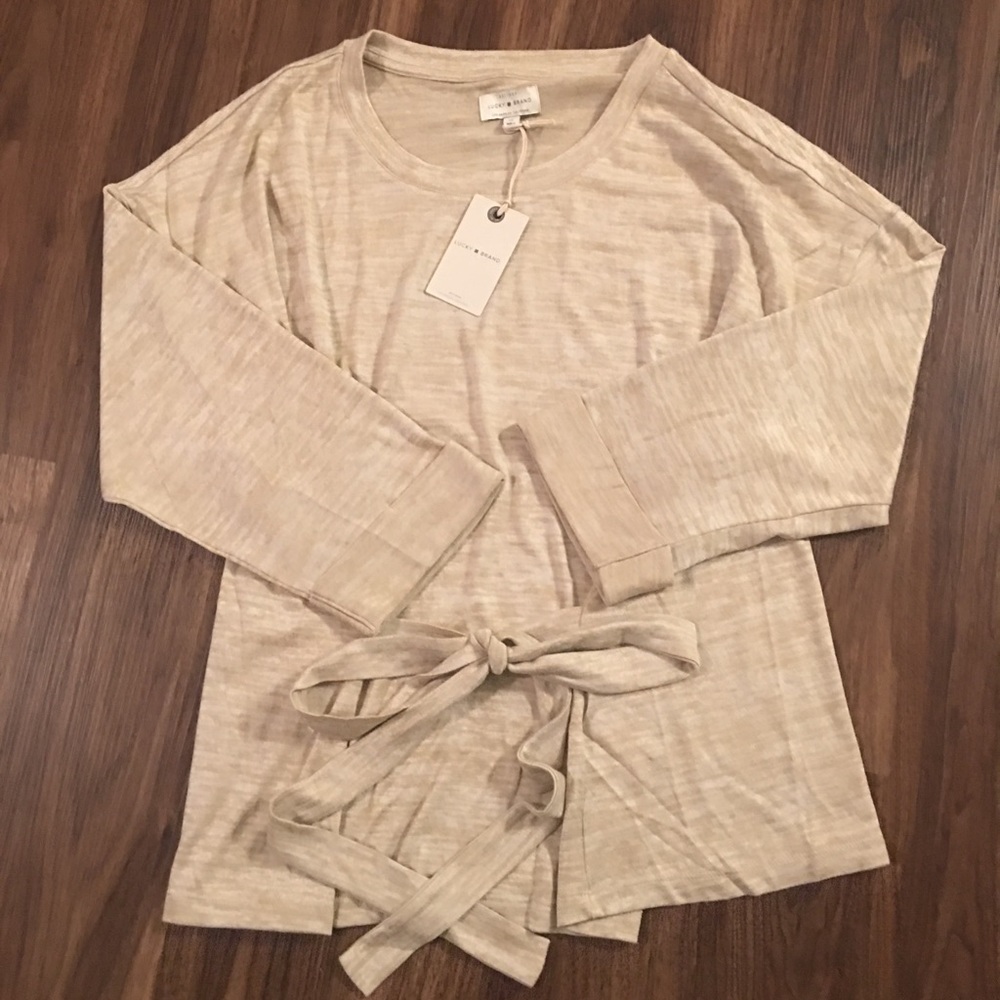 NWT Lucky Brand Tan Long Sleeve ✨